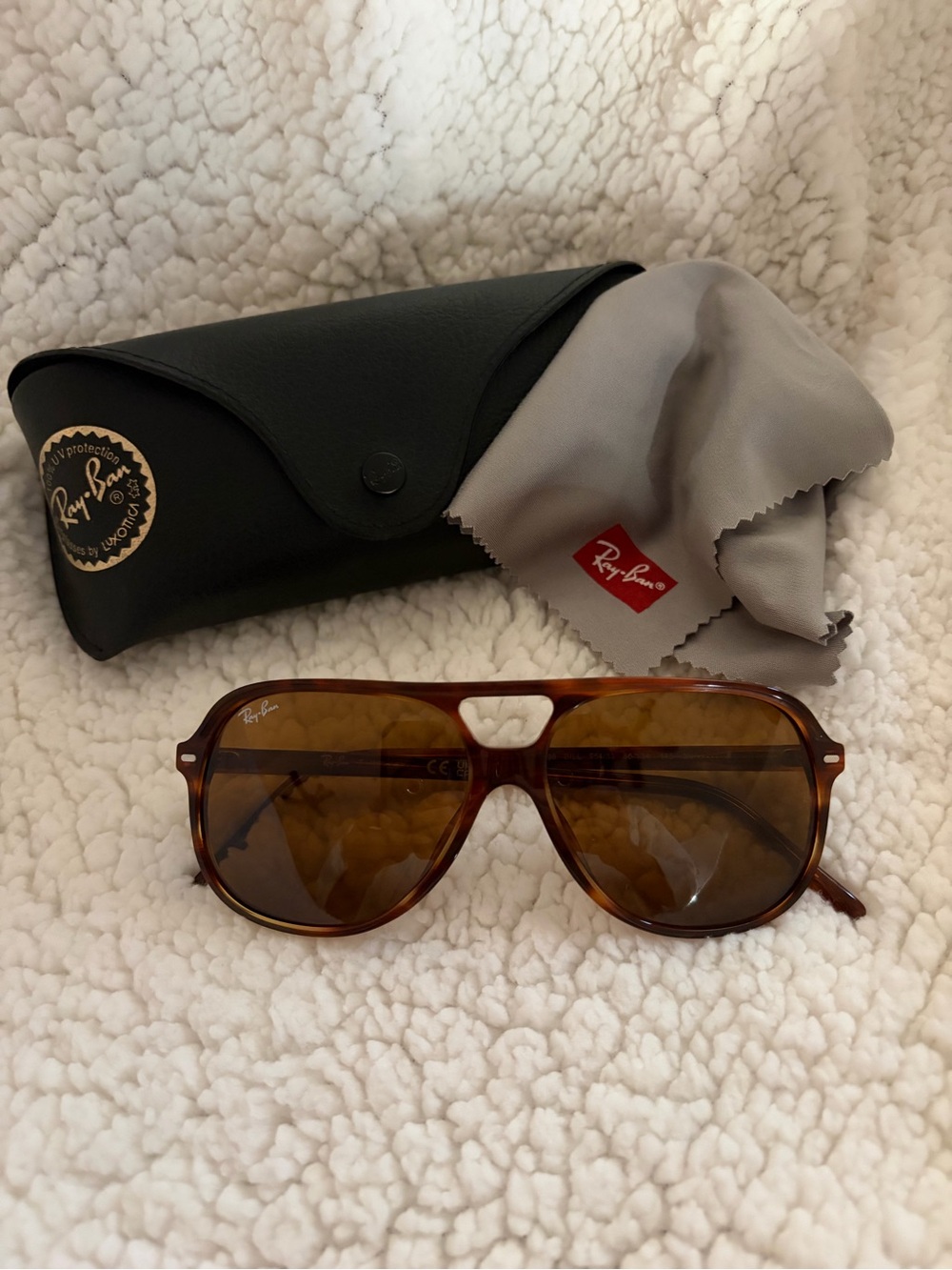 Ray-Ban Bill RB2198 size 56 Aviator sunglasses
